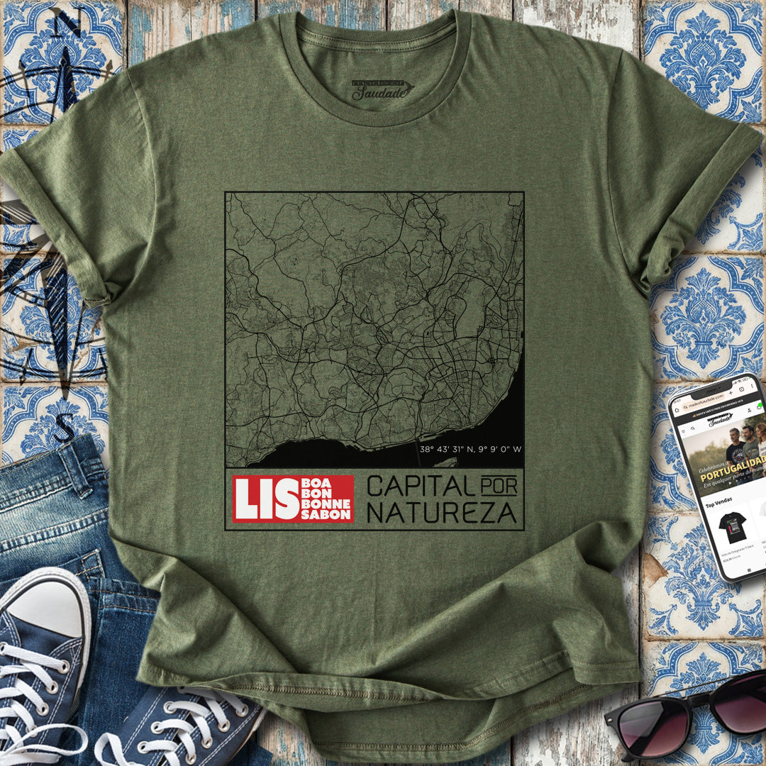 Lisboa Mapa T-Shirt