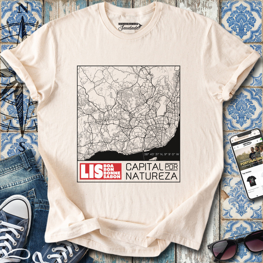 Lisboa Mapa T-Shirt