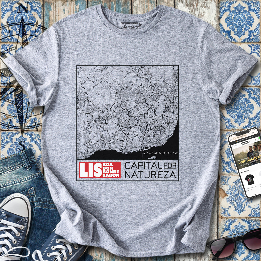 Lisboa Mapa T-Shirt
