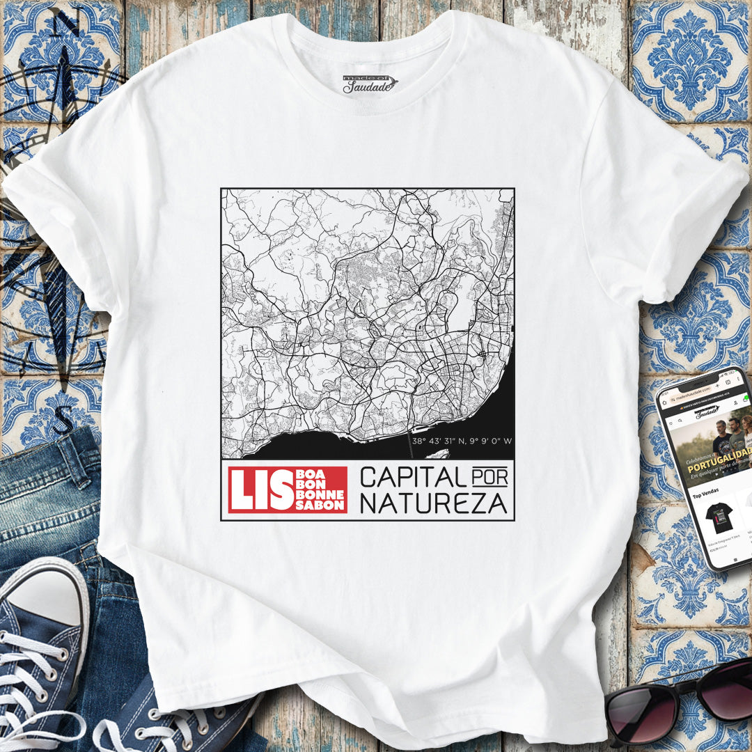 Lisboa Mapa T-Shirt
