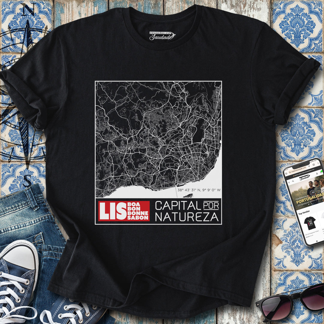Lisboa Mapa T-Shirt