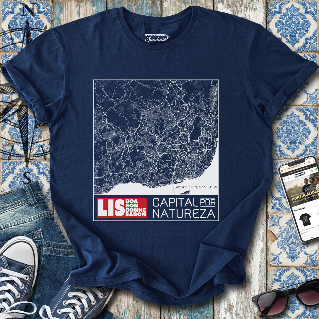 Lisboa Mapa T-Shirt