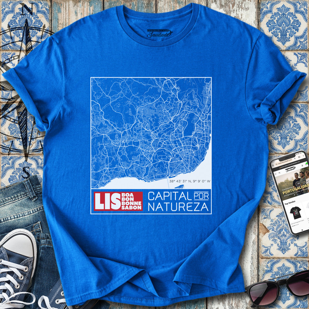 Lisboa Mapa T-Shirt