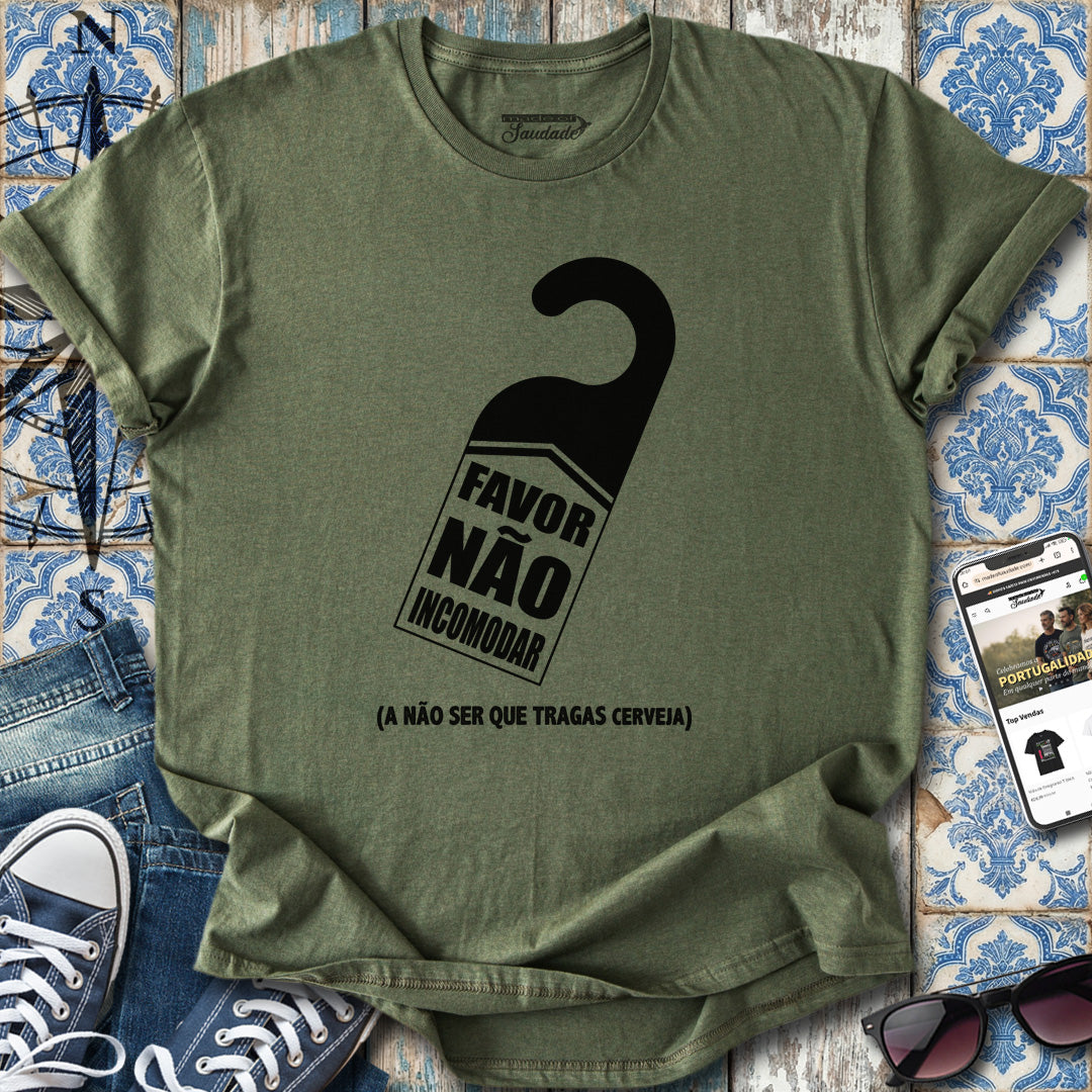 „Bitte nicht stören“-Bier-T-Shirt