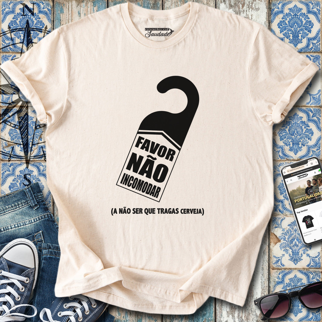 „Bitte nicht stören“-Bier-T-Shirt