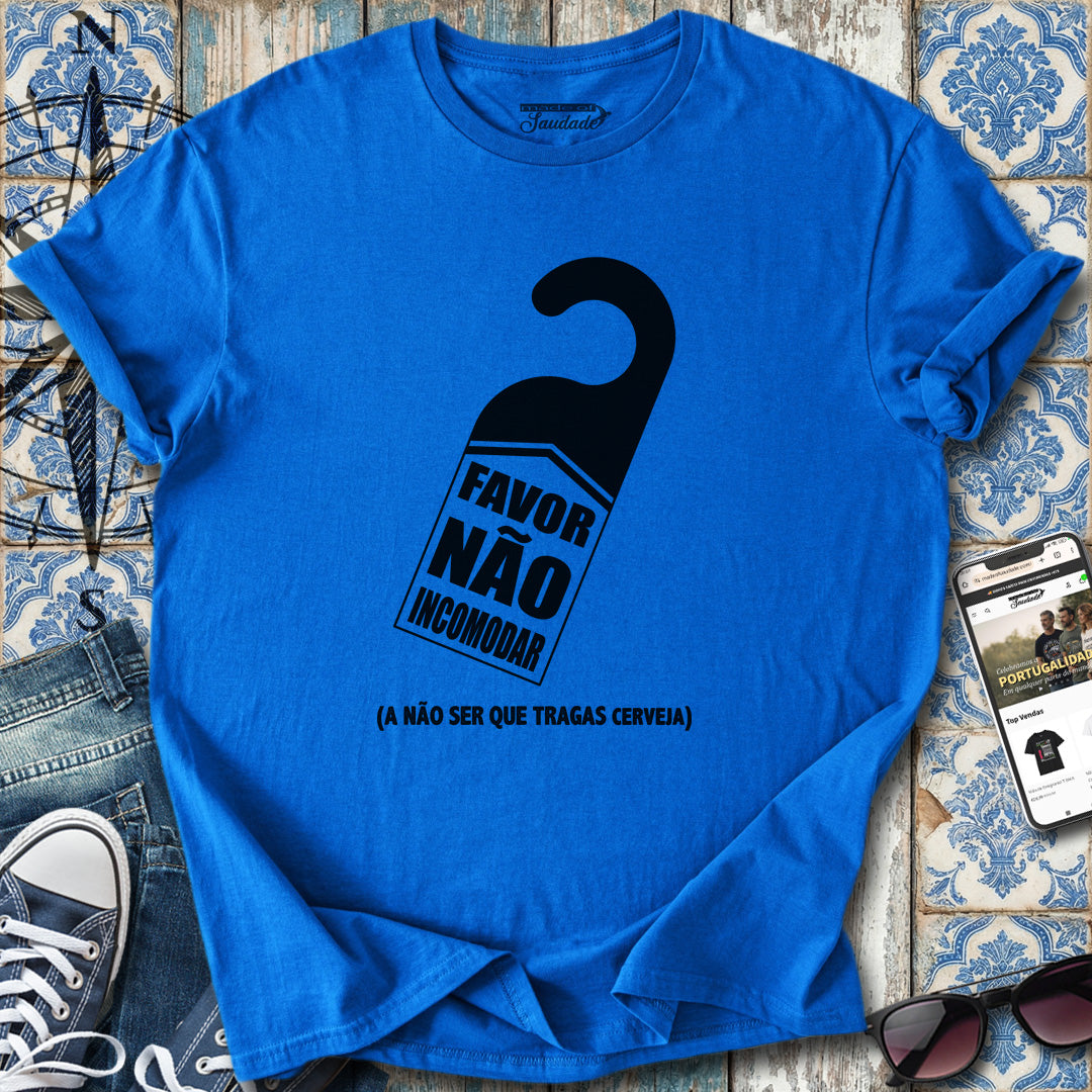 „Bitte nicht stören“-Bier-T-Shirt