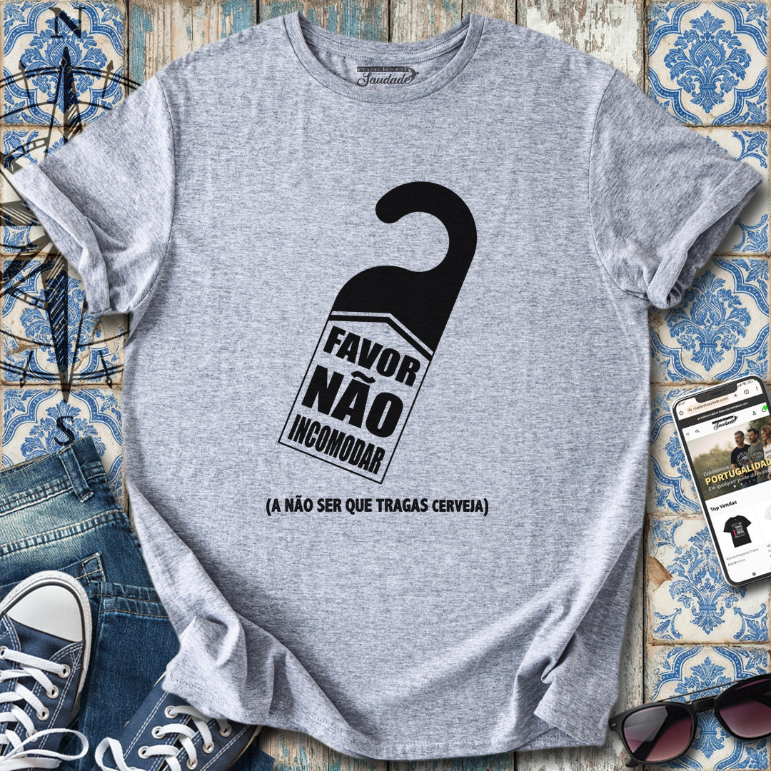 „Bitte nicht stören“-Bier-T-Shirt