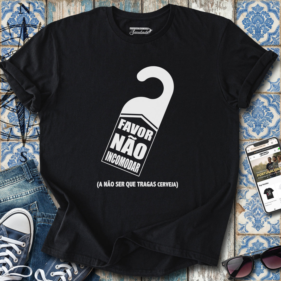 „Bitte nicht stören“-Bier-T-Shirt