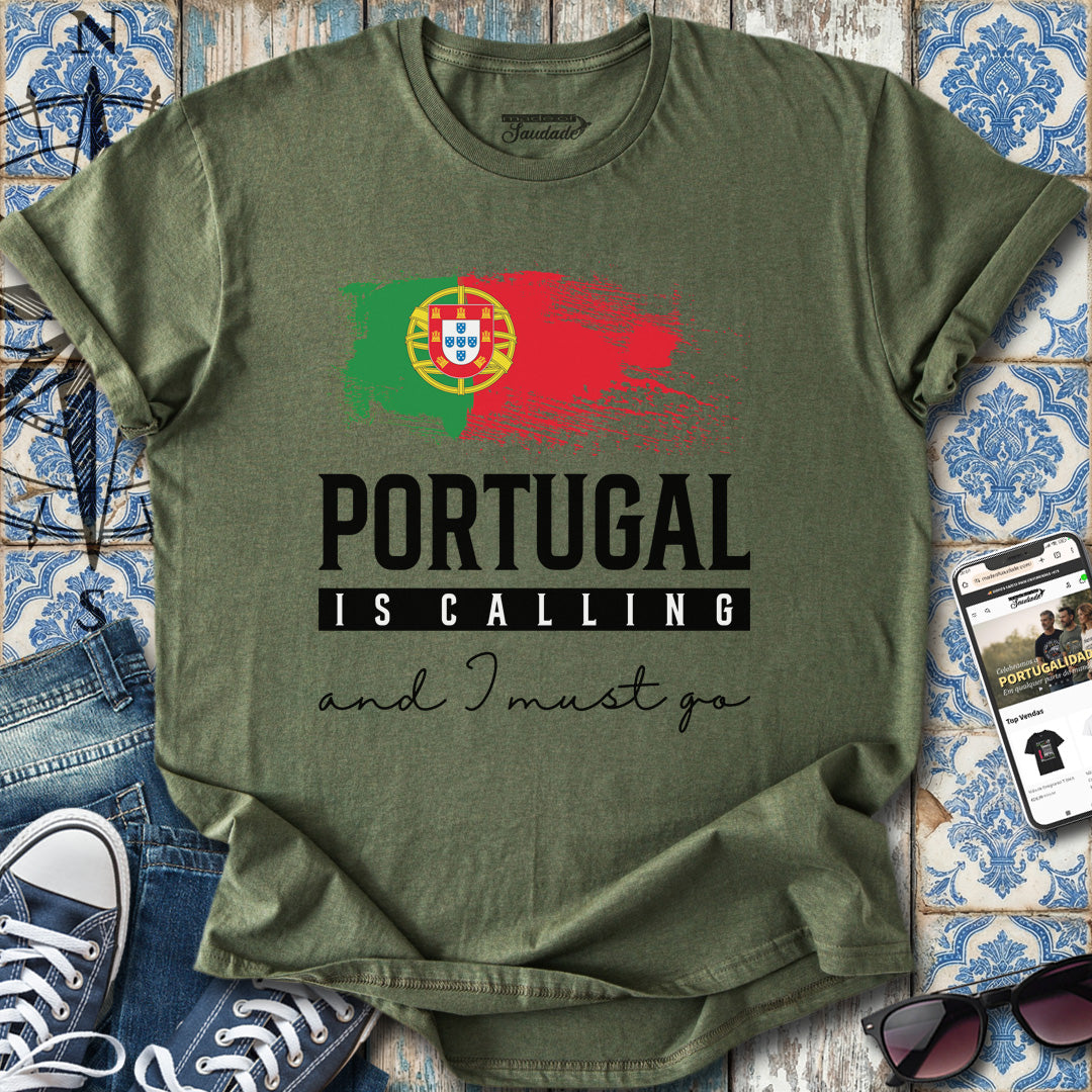 Portugal Calling Flaggen-T-Shirt