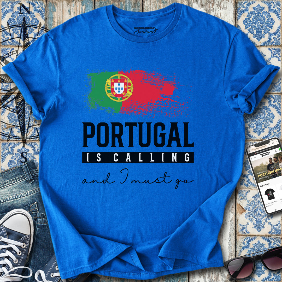 Portugal Calling Flaggen-T-Shirt