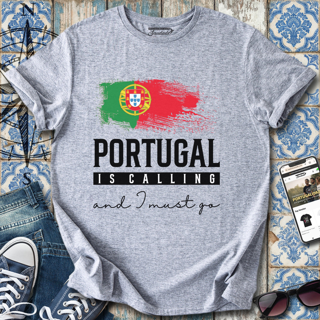 Portugal Calling Flaggen-T-Shirt