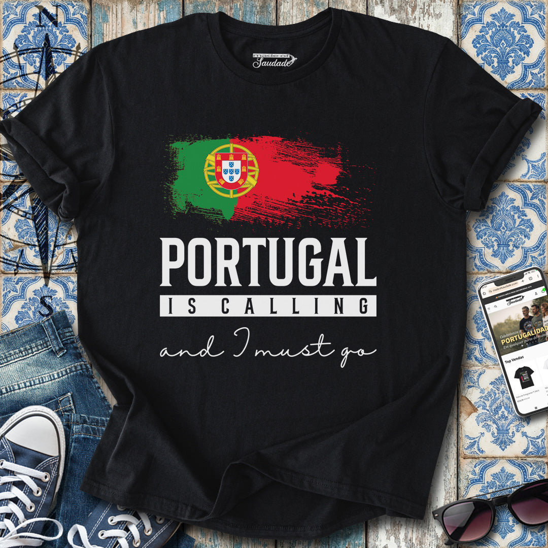Portugal Calling Flaggen-T-Shirt
