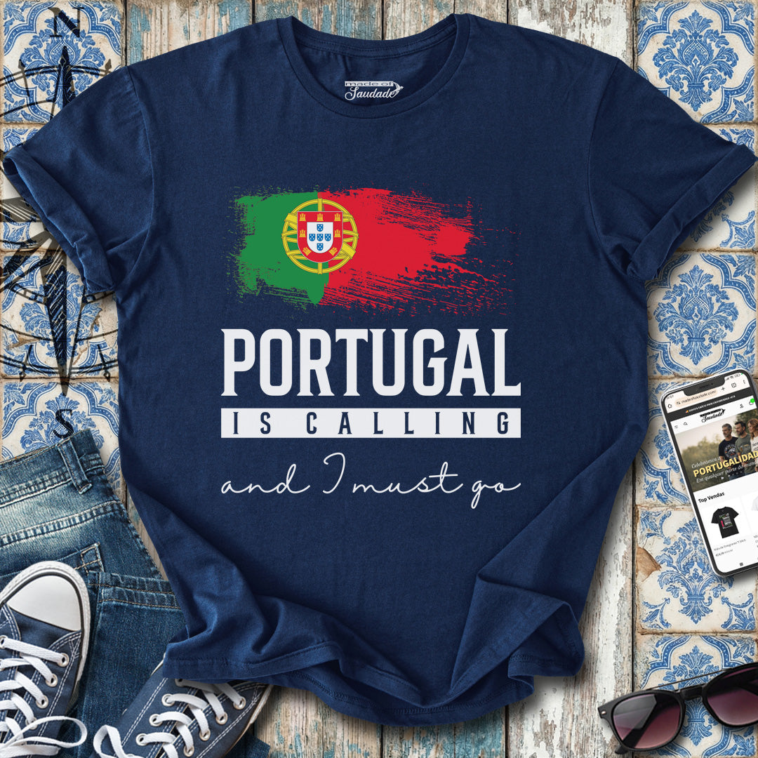 Portugal Calling Flaggen-T-Shirt