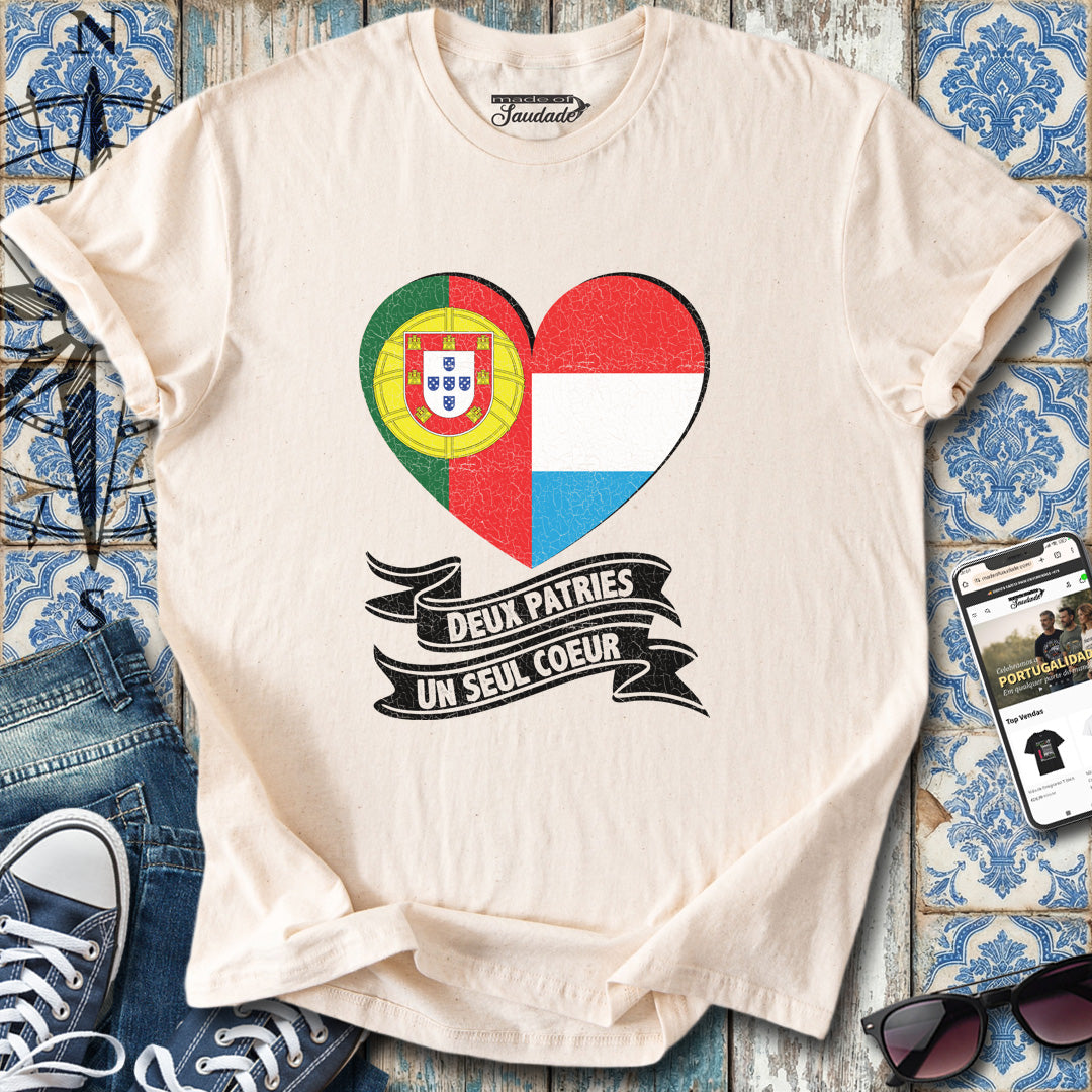 Two Loves Luxembourg Portugal FR T-Shirt