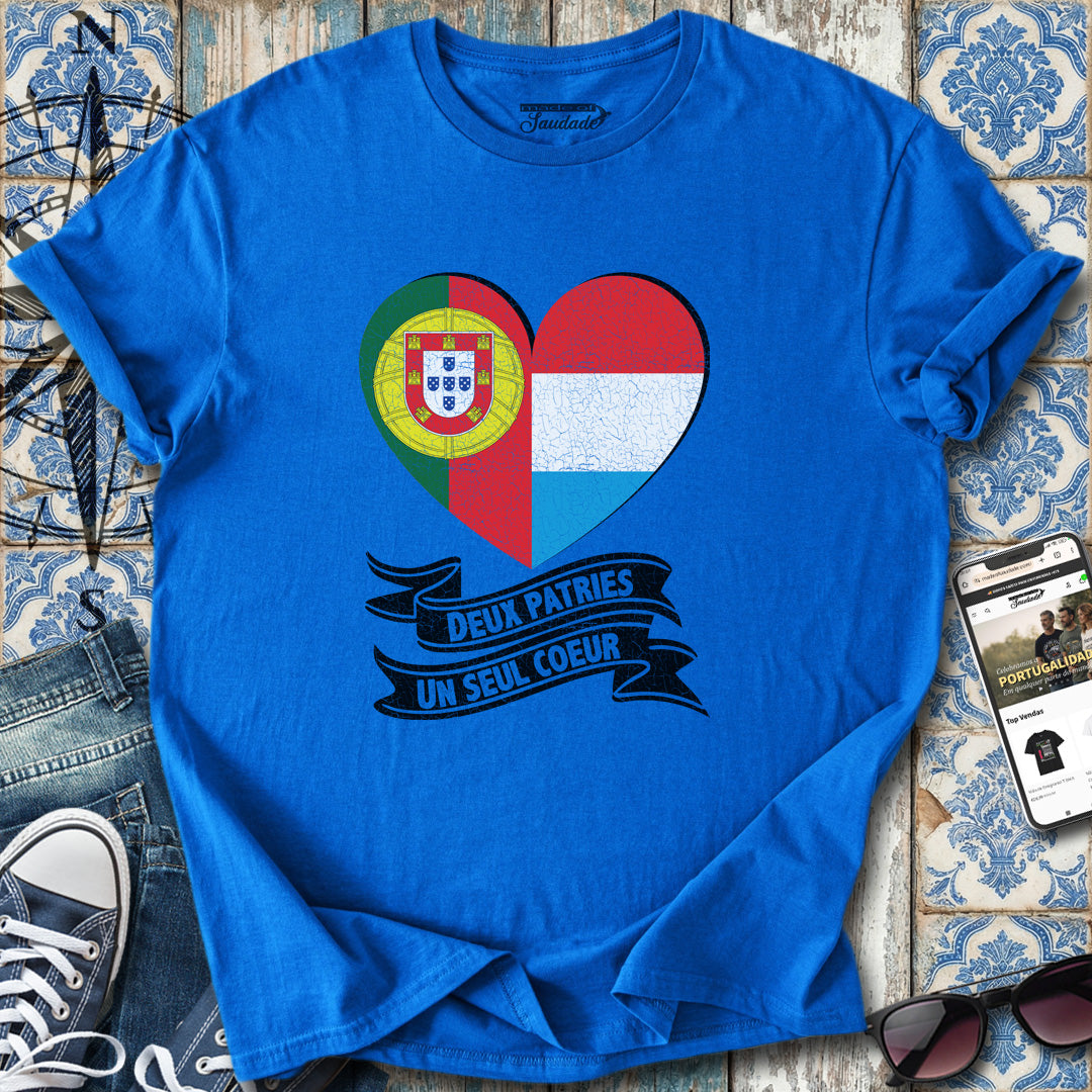 Two Loves Luxembourg Portugal FR T-Shirt