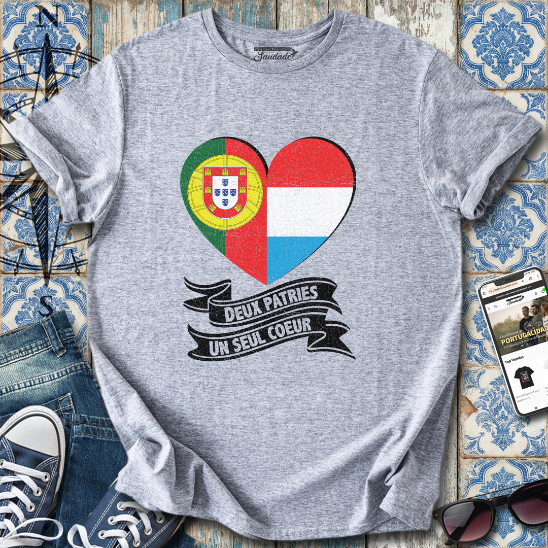 Two Loves Luxembourg Portugal FR T-Shirt