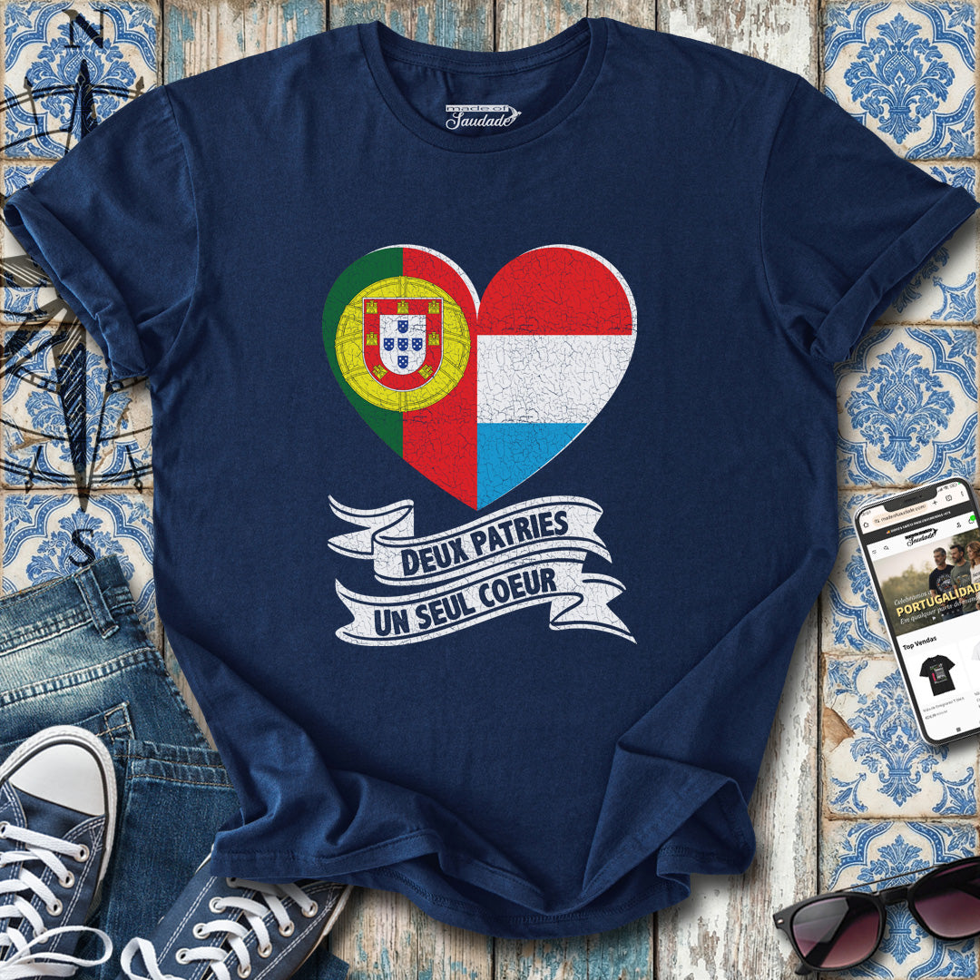 Two Loves Luxembourg Portugal FR T-Shirt