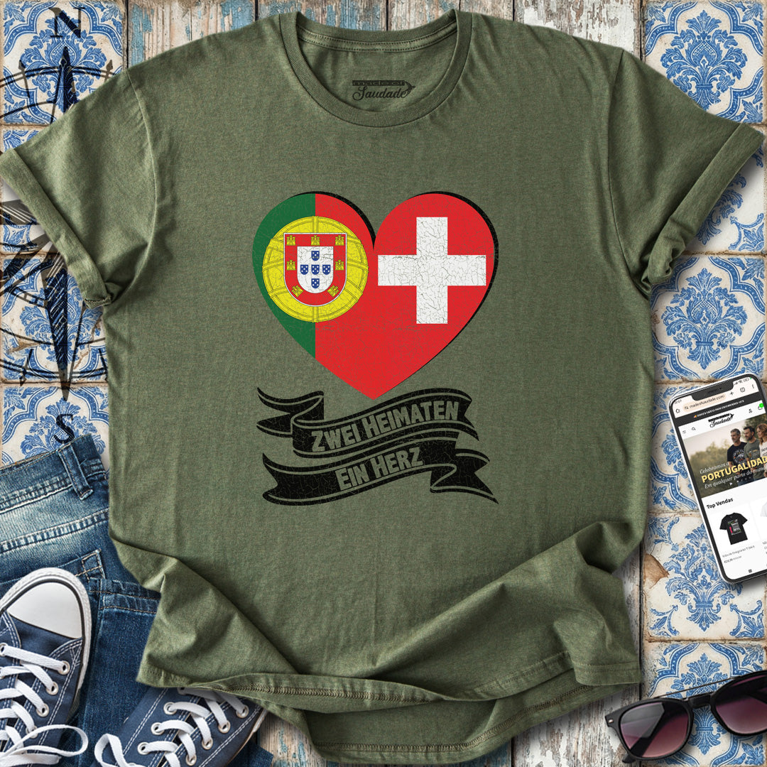 Two Loves Switzerland Portugal GER T-Shirt