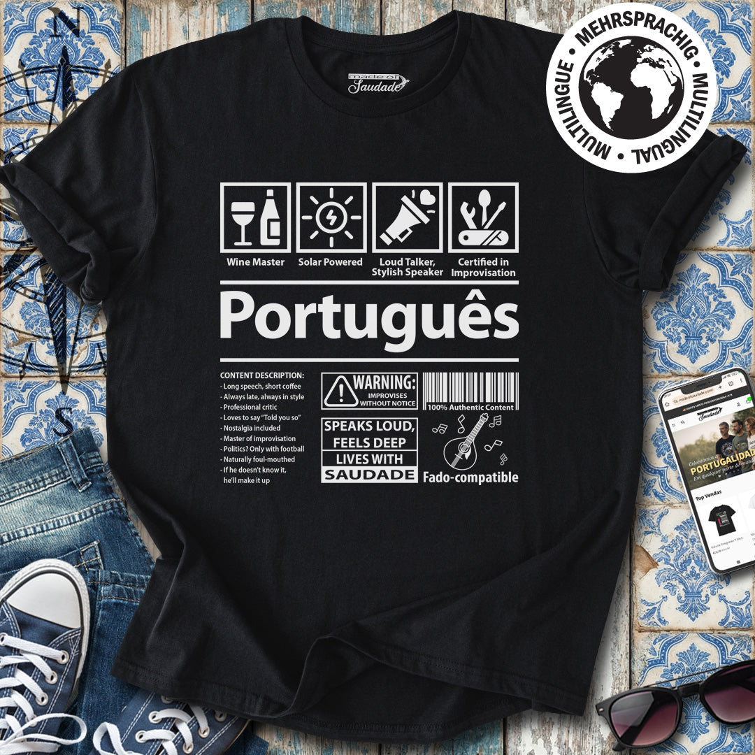Das portugiesische - englische Version T-Shirt