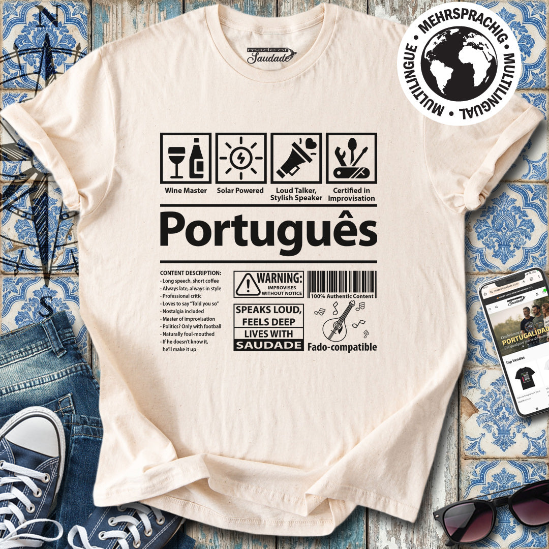 Das portugiesische - englische Version T-Shirt