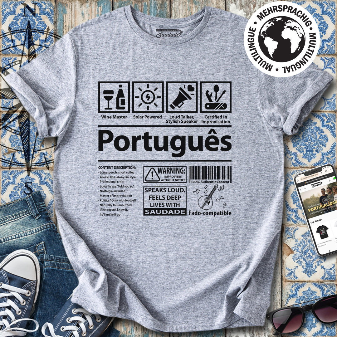Das portugiesische - englische Version T-Shirt