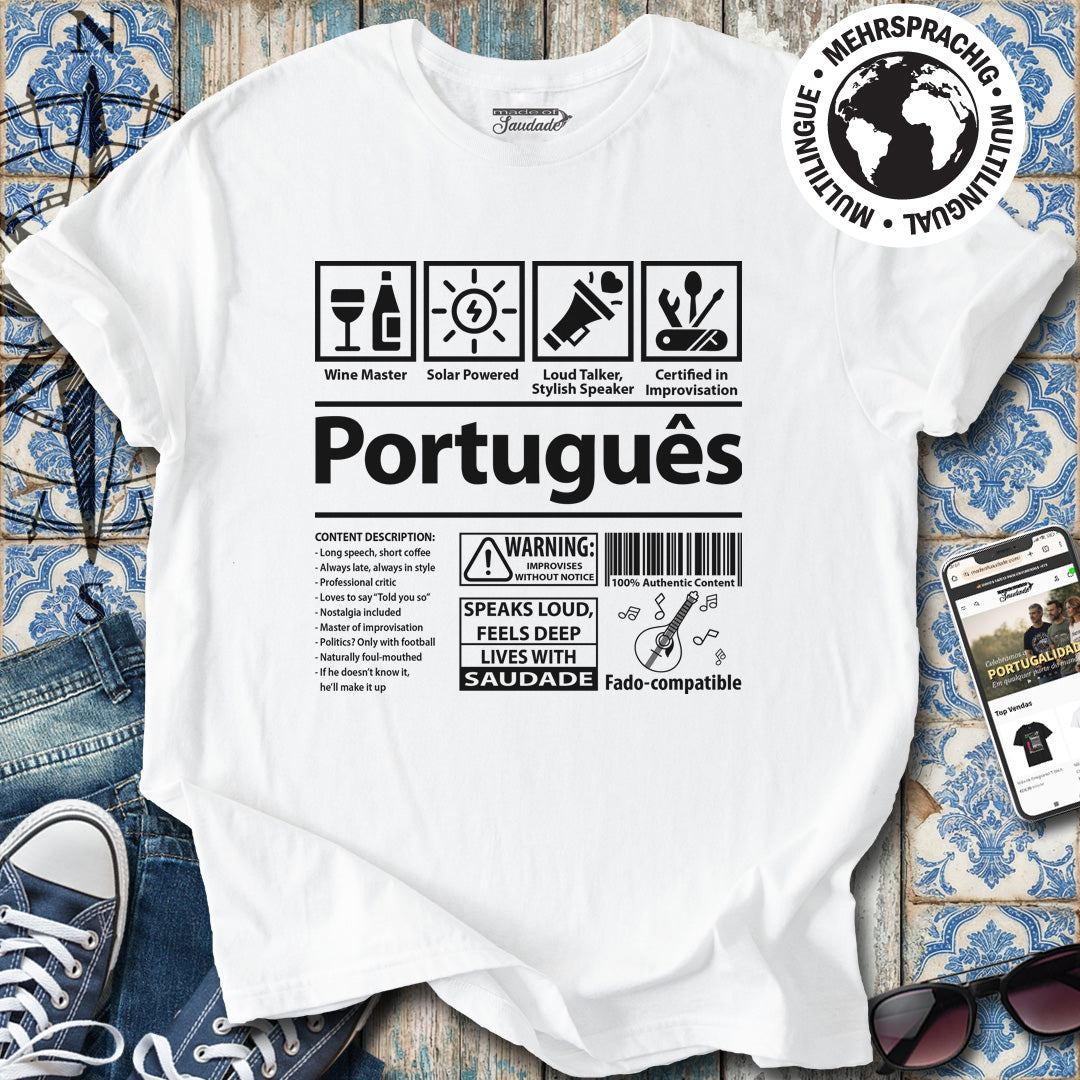 Das portugiesische - englische Version T-Shirt