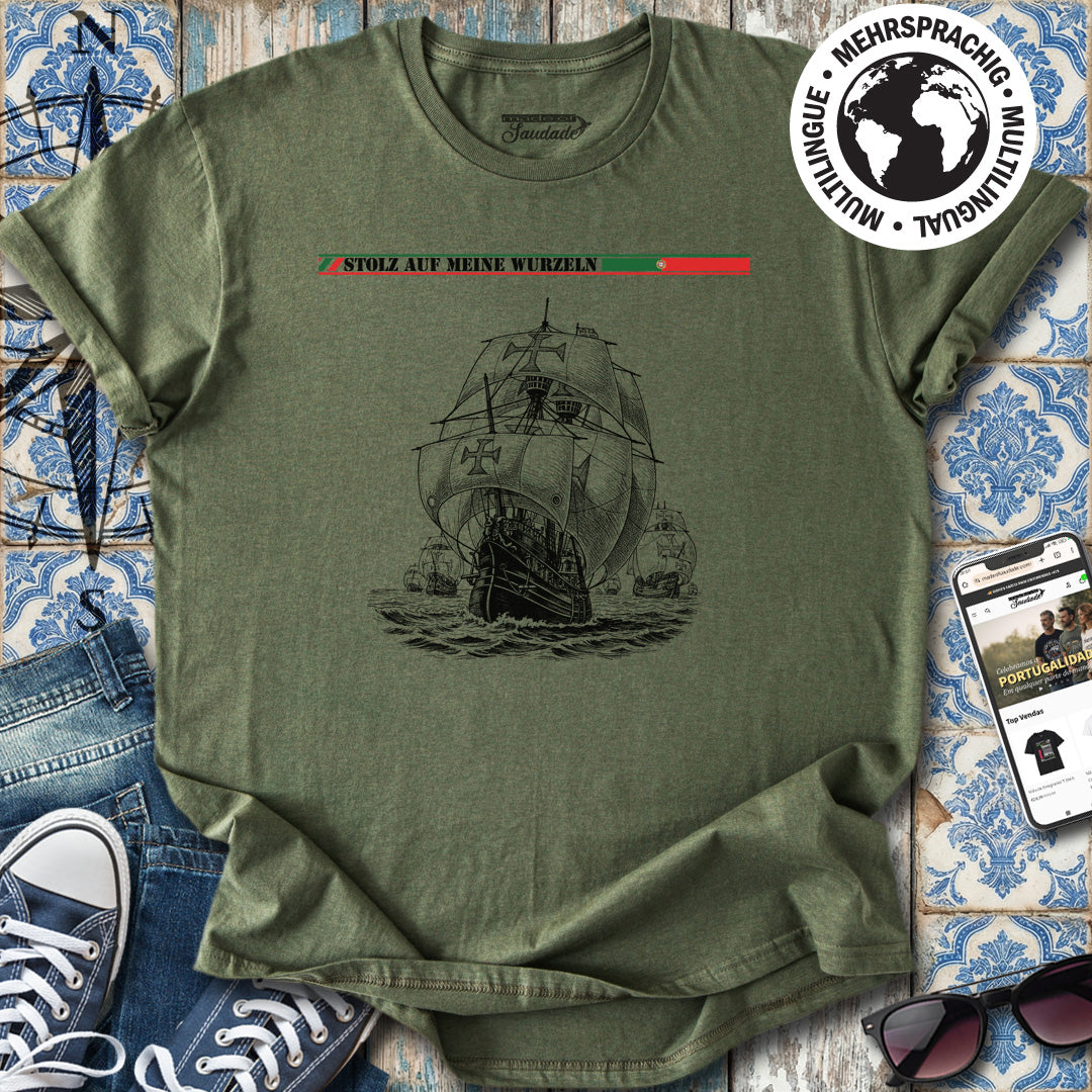 Meine Wurzeln - T-Shirt Deutsche Versão