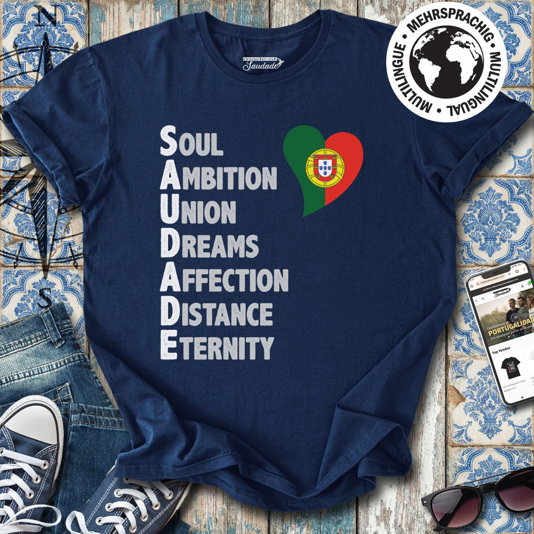 Saudade - T-Shirt in englischer Version