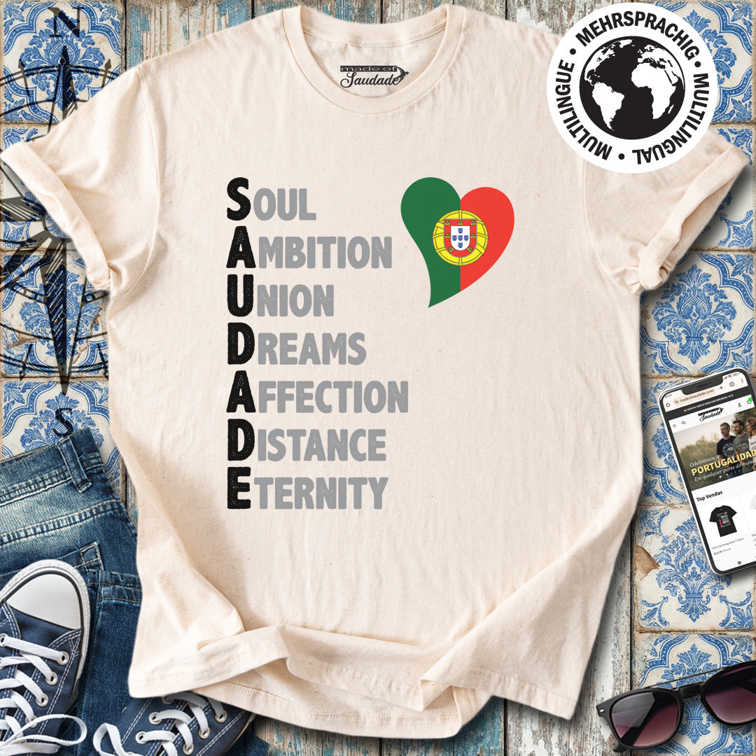 Saudade - T-Shirt in englischer Version