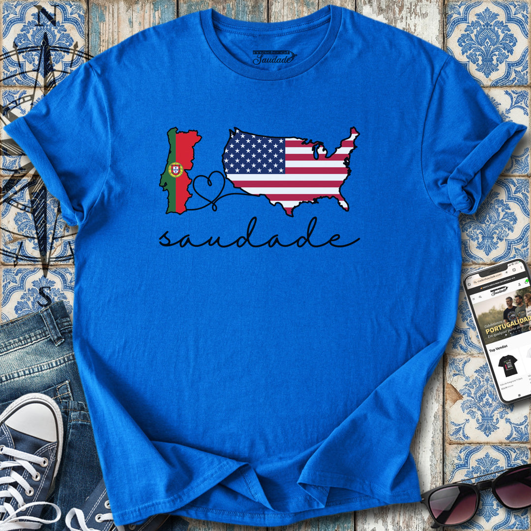 Saudade Portugal USA T-shirt