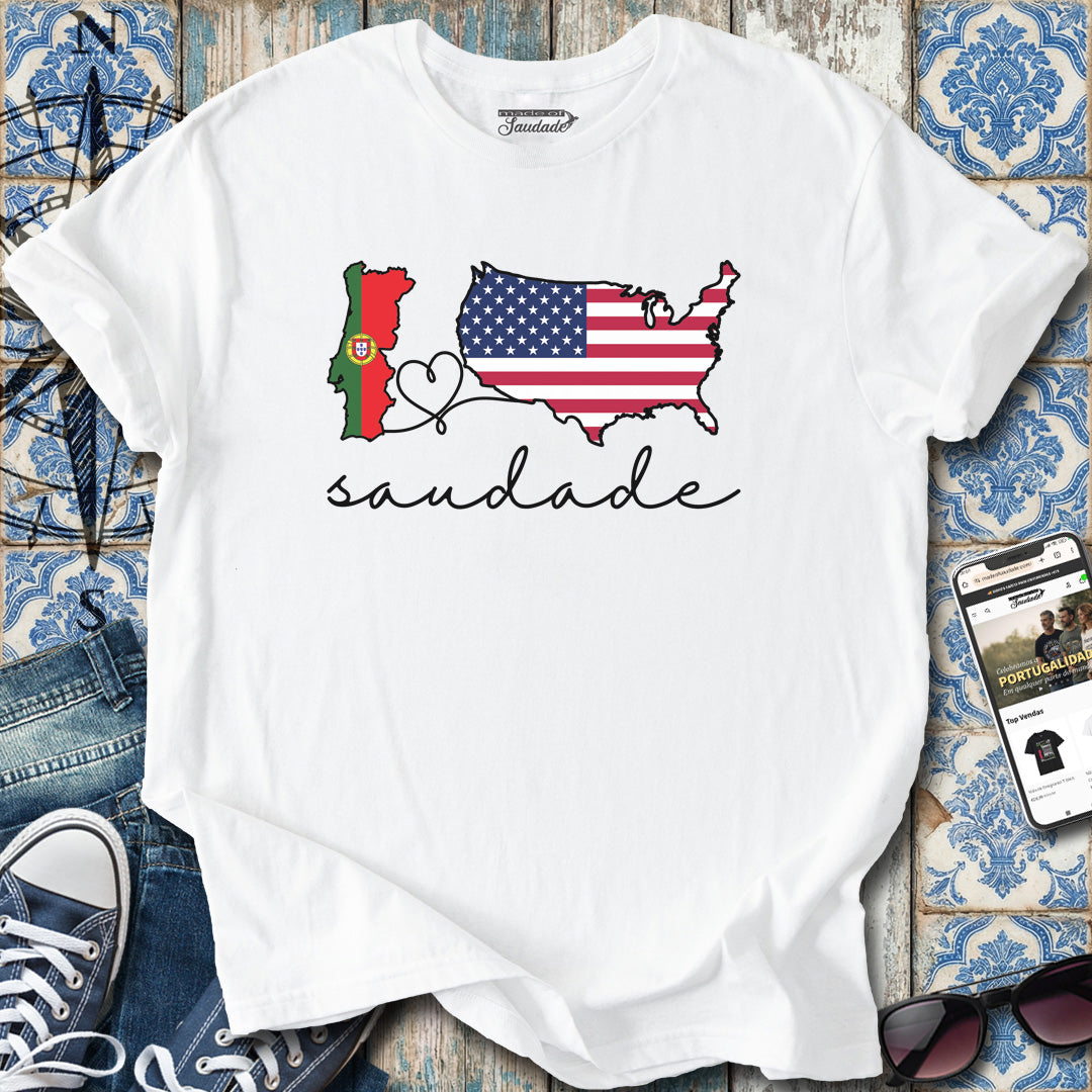 Saudade Portugal USA T-shirt
