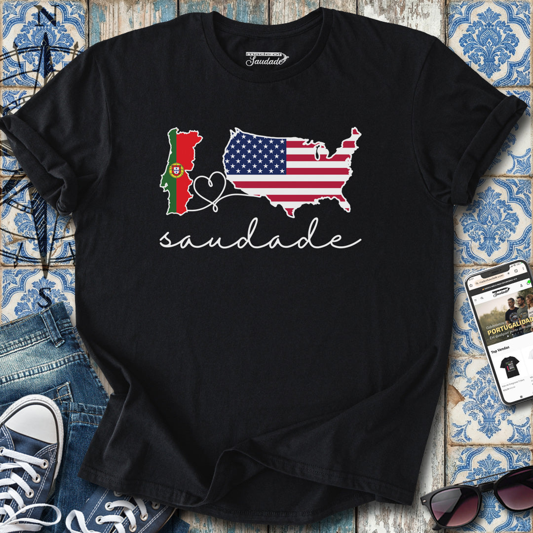 Saudade Portugal USA T-shirt