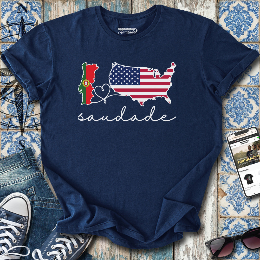 Saudade Portugal USA T-shirt