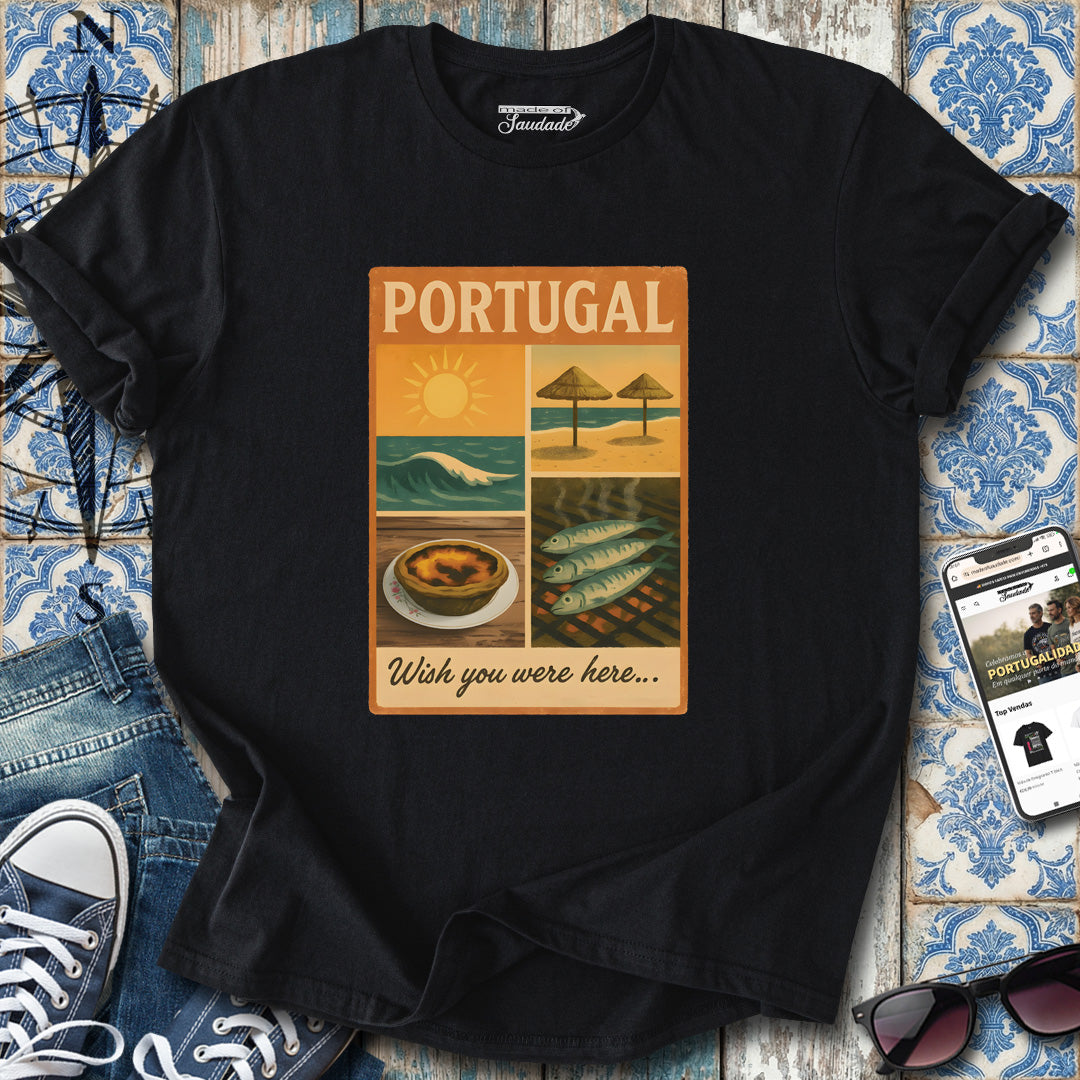 Portugal „Ich wünschte, du wärst hier“-T-Shirt