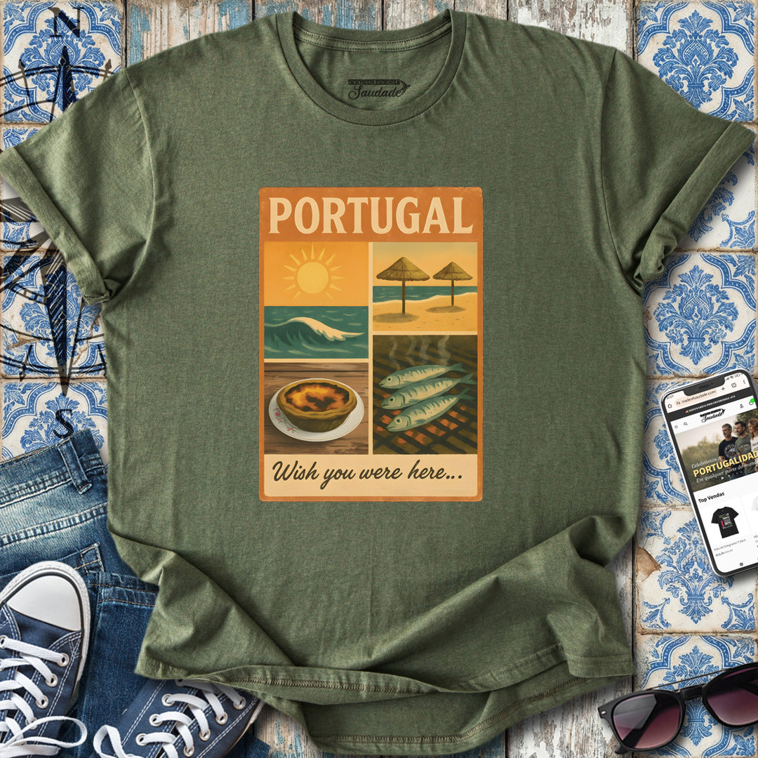 Portugal „Ich wünschte, du wärst hier“-T-Shirt