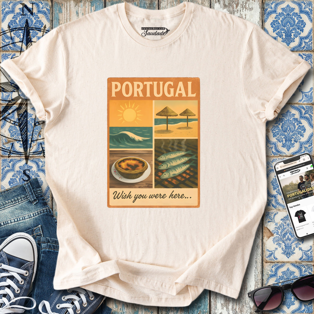 Portugal „Ich wünschte, du wärst hier“-T-Shirt