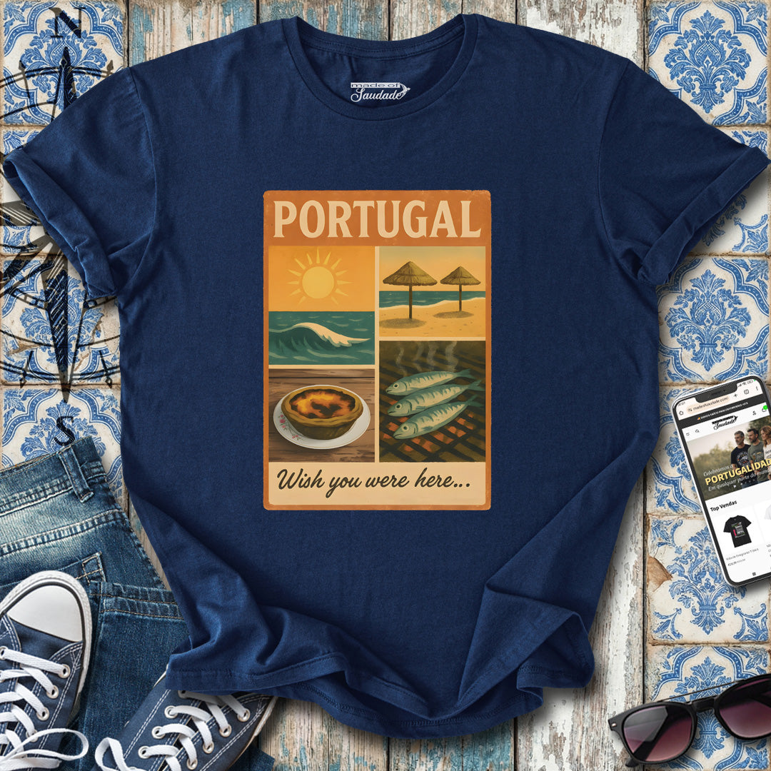 Portugal „Ich wünschte, du wärst hier“-T-Shirt