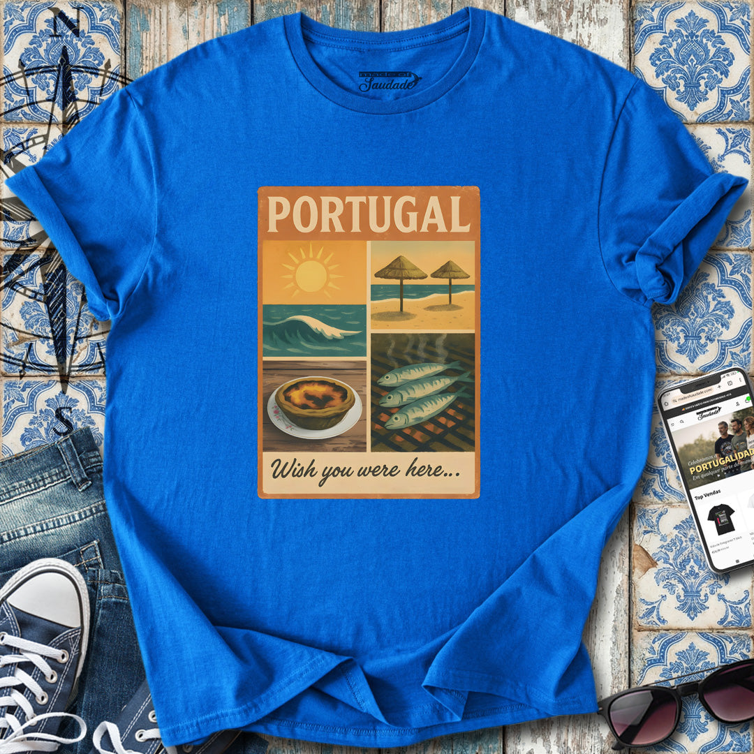 Portugal „Ich wünschte, du wärst hier“-T-Shirt