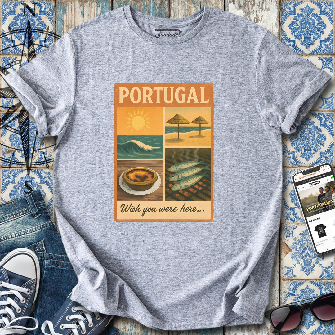 Portugal „Ich wünschte, du wärst hier“-T-Shirt