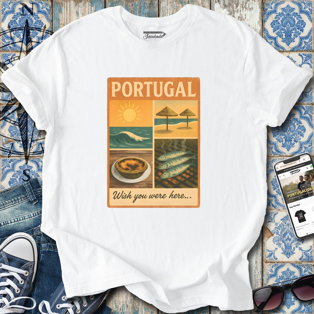 Portugal „Ich wünschte, du wärst hier“-T-Shirt